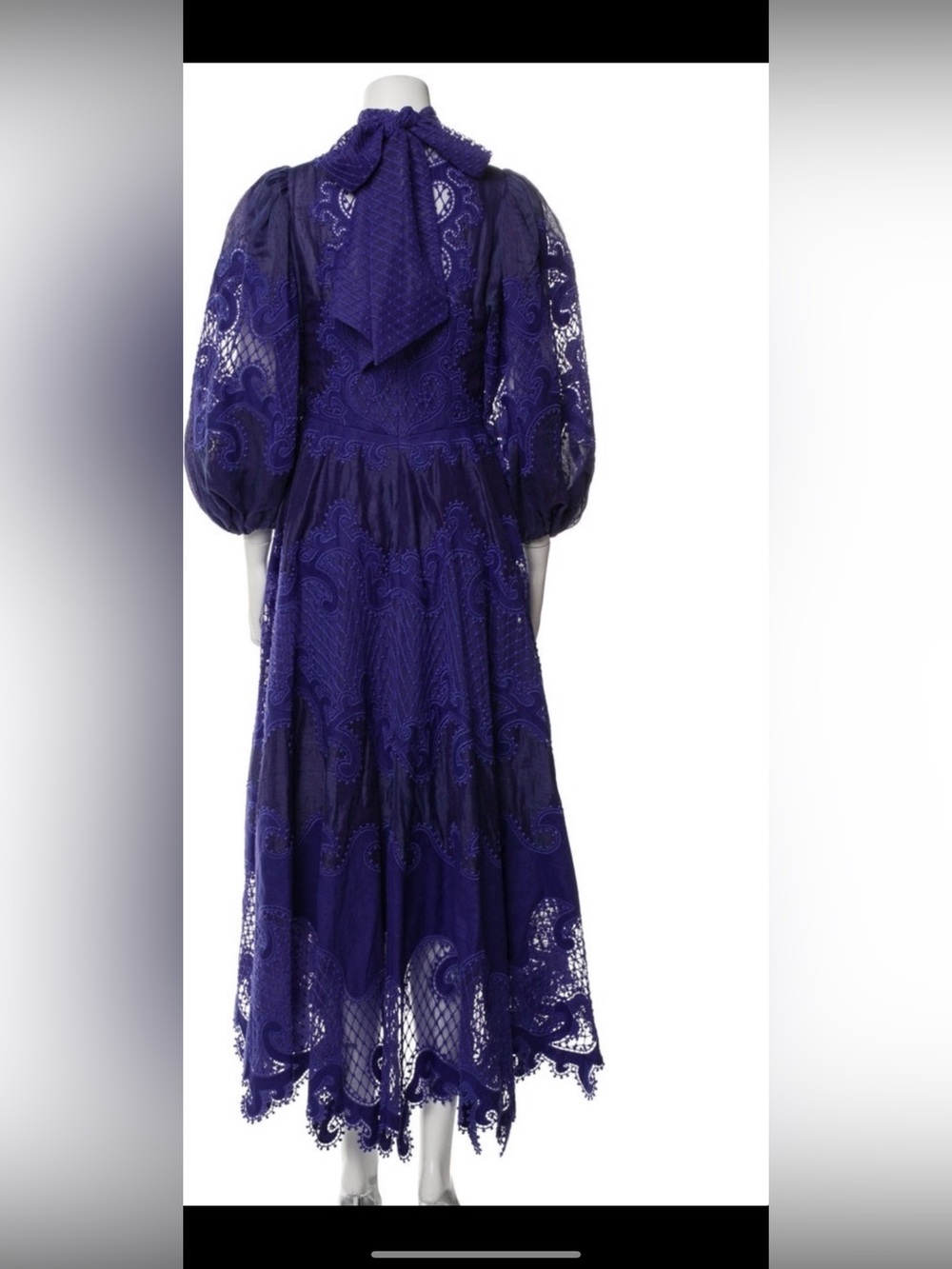Zimmermann Violet Lace High-Low Maxi Dress - Picture 4 of 6